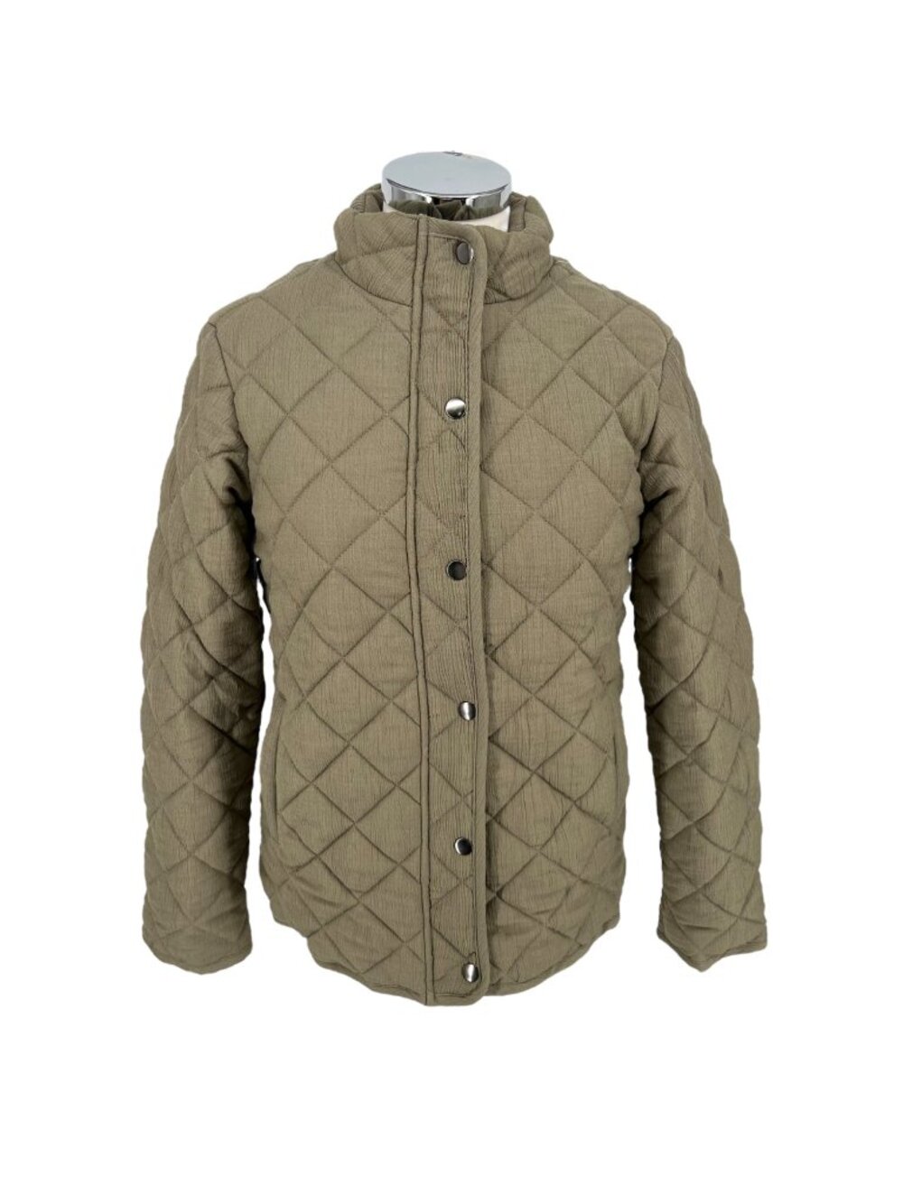 Market & Spruce Quilted Field Jacket Olive Green Size XL NWT
